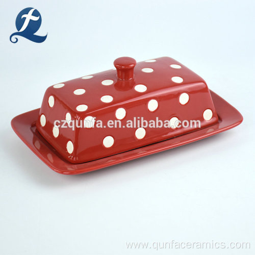 Wholesale Ceramic Porcelain Butter dishes with lid